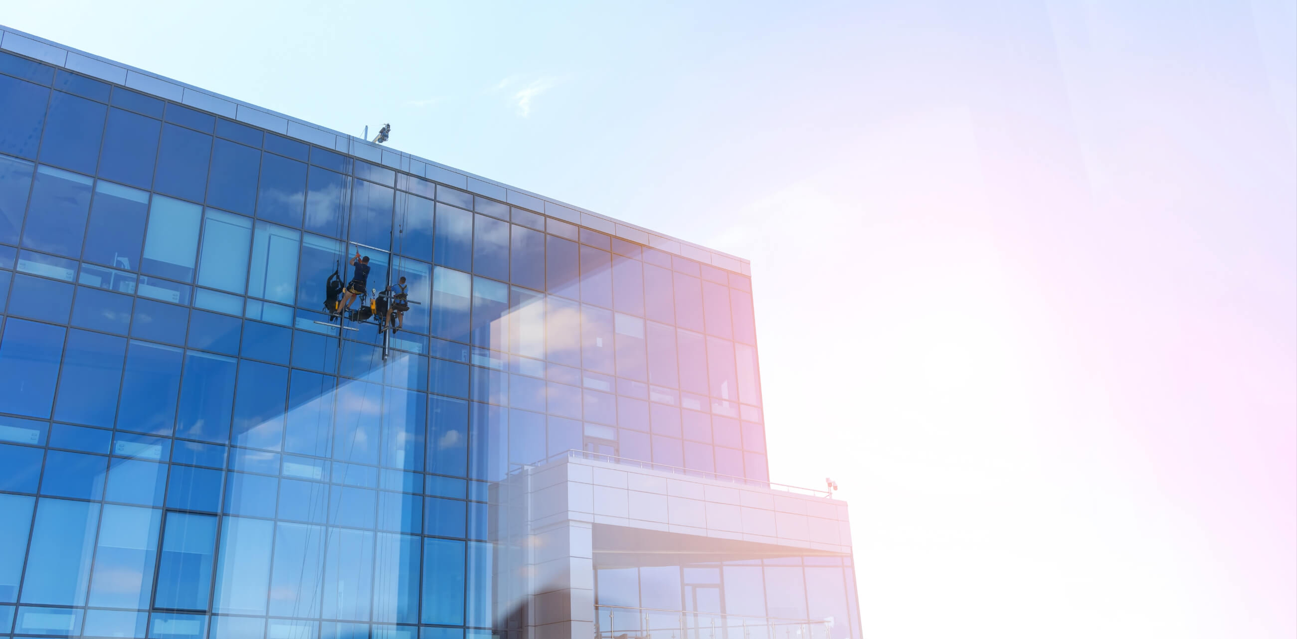 Professional exterior cleaning of a commercial property in Boston, MA